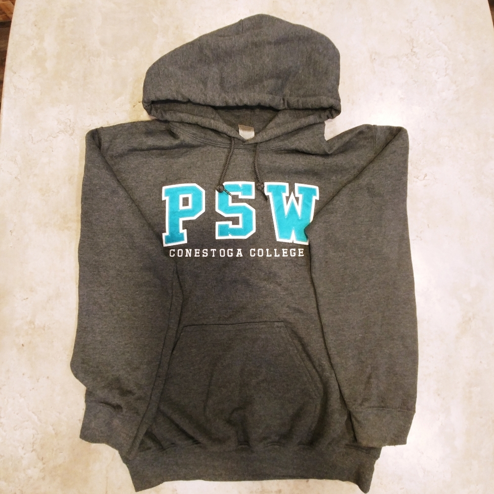 Conestoga College PSW Women's Small Hoodie. Gildan Brand.